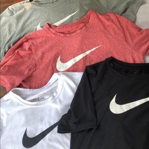 Boys Nike T-shirts red, white, black, grey